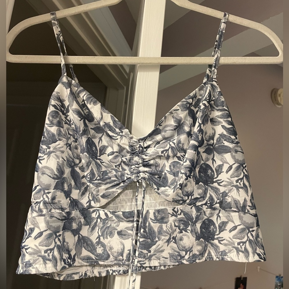 Abercrombie and Fitch Cinched Front Cutout Top
